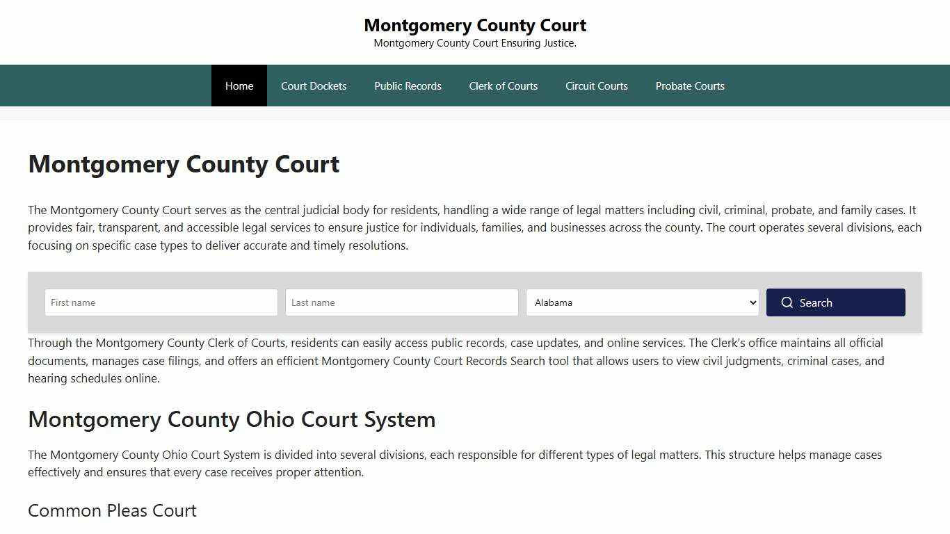 Montgomery County Court